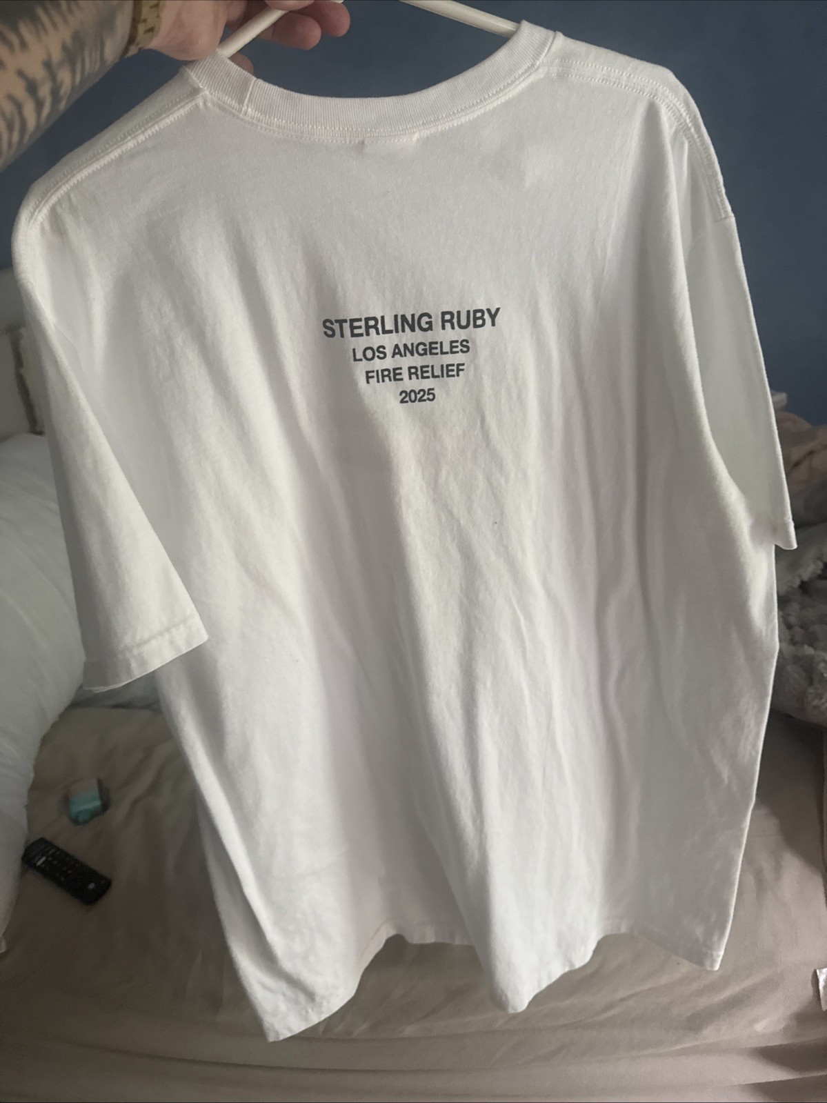 Supreme LA Relief Box Logo Tee Shirt Xl NWT Sterling Ruby Los Angeles Fire