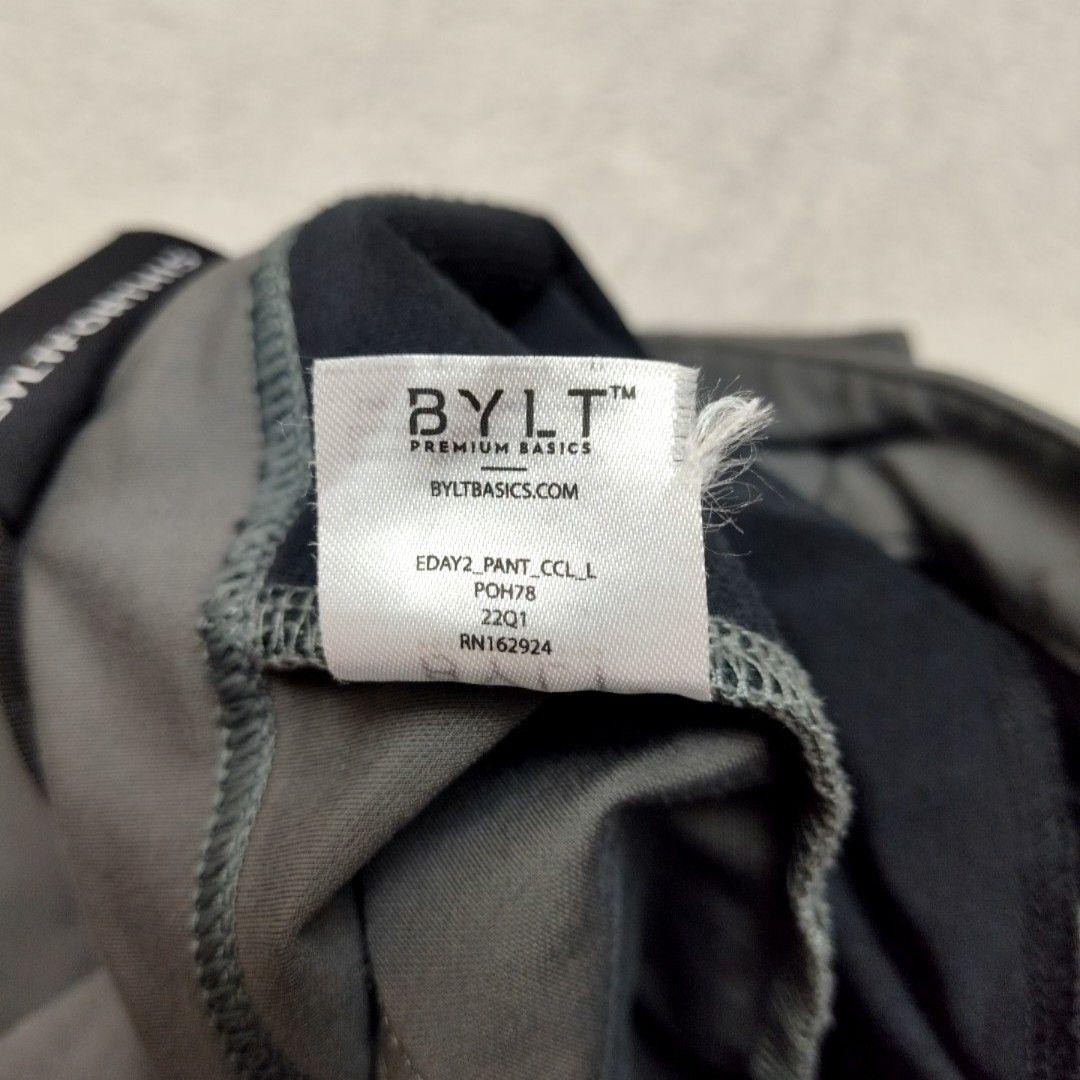 BYLT Pants Mens Large Gray Chino Slim Stretch Everyday 2.0 Casual Work Tech