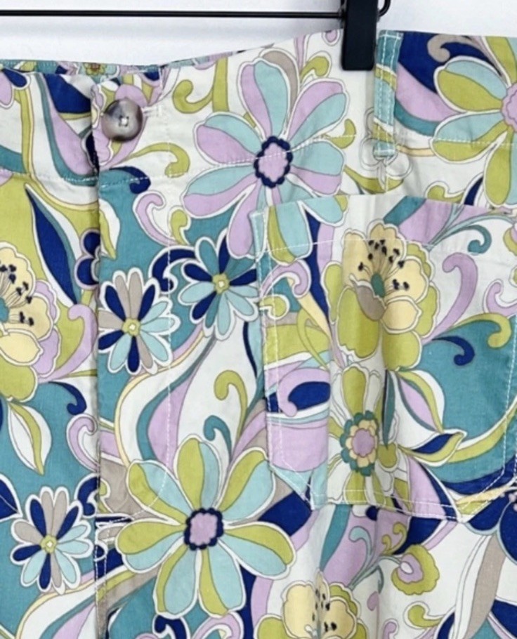 Anthropologie Maeve The Colette Wide Leg Flower Power Pants 21/22