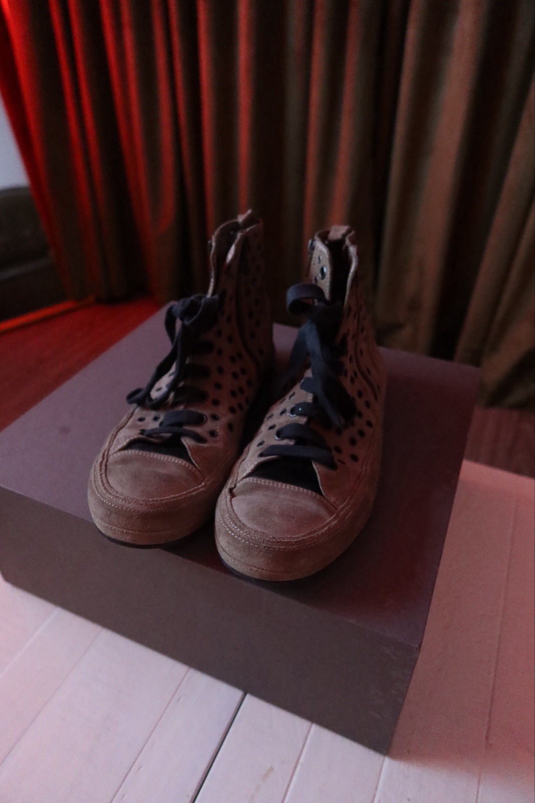 Ann Demeulemeester Scamosciato Mens Sneaker Size 43 Dark Khaki