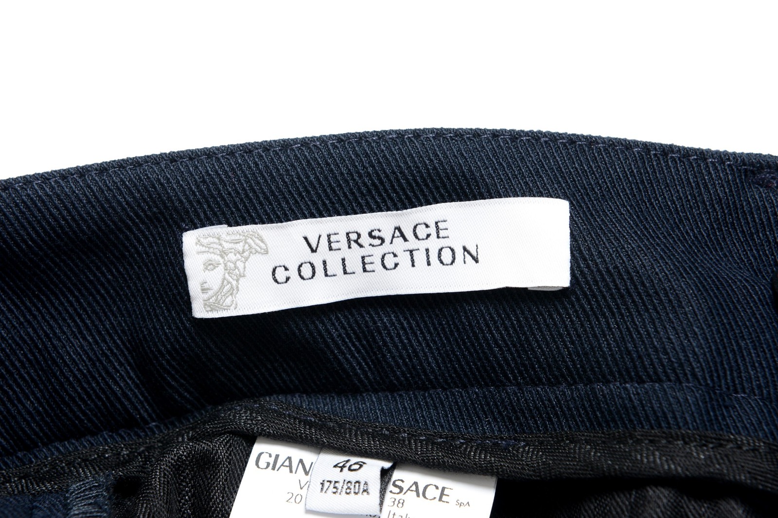 Versace Collection Men’s Navy Blue Casual Pants Size 30 32 34 36 38 40