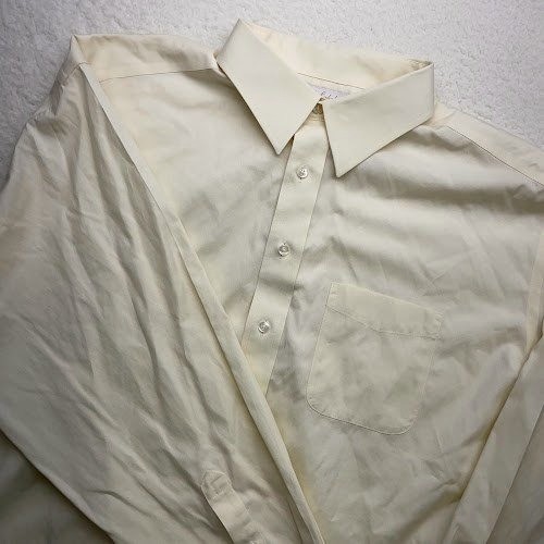 Roundtree and Yorke Gold Label Button up shirt Mens 17.5 35 long sleeve Dress