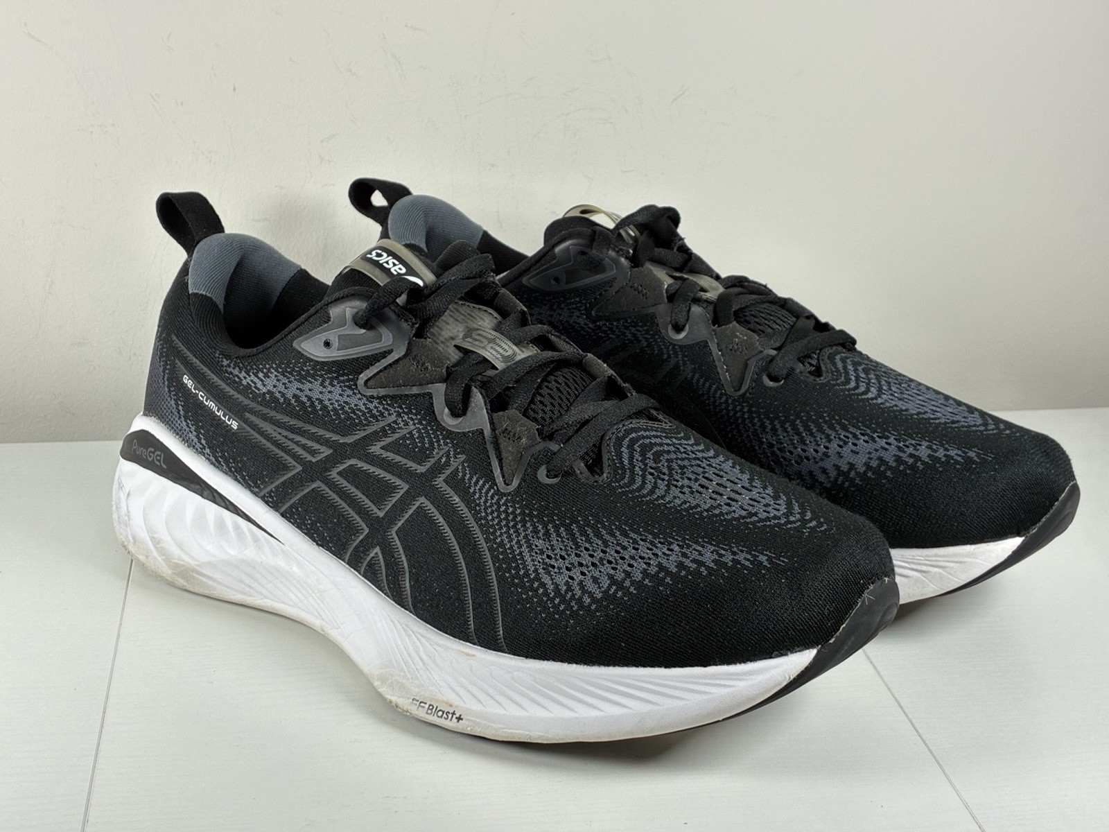 ASICS Gel-Cumulus Running Shoes Mens Size 13 Wide Black Road Trainer 1011B620