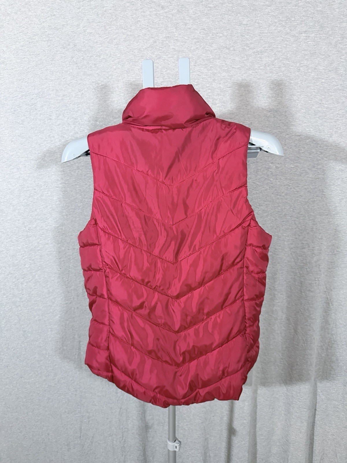 So Authentic American Heritage Womens Size M Heritage Red Puffer Vest Zip Up