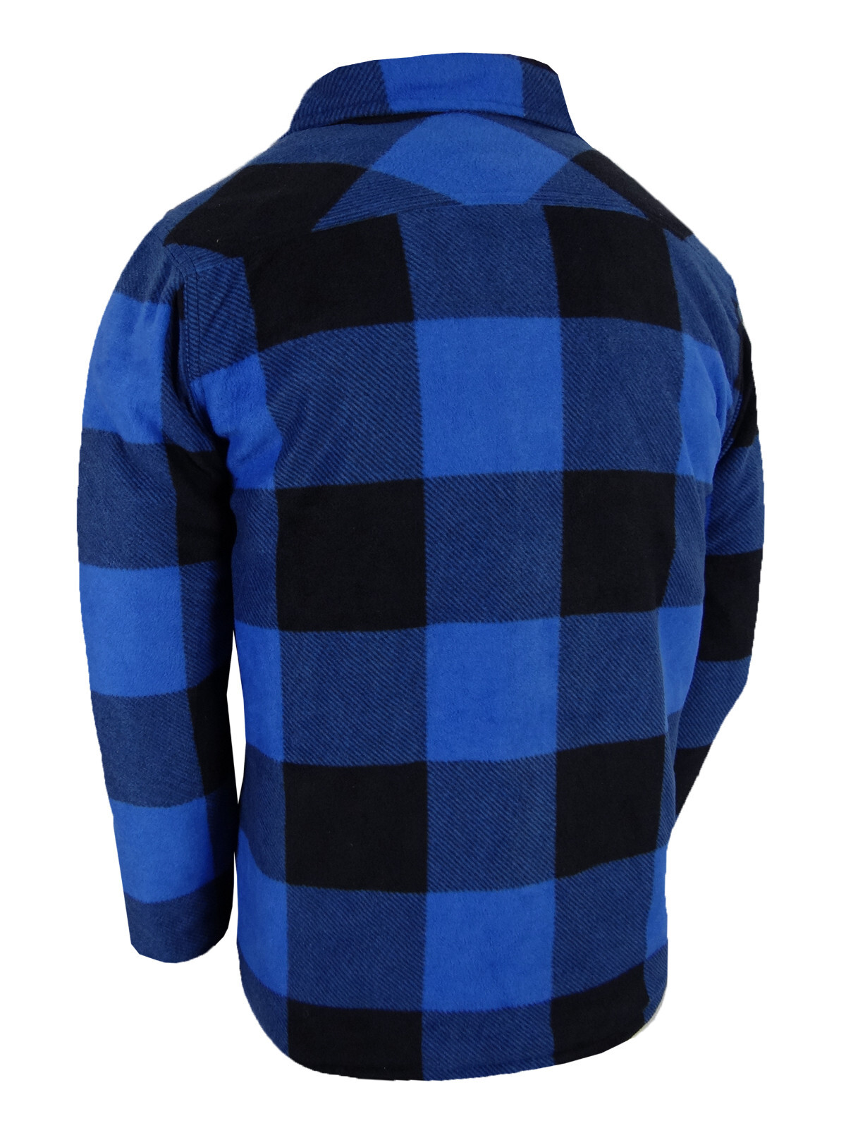 Sherpa Lined Flannel Plaid Shirt Jacket Mens Fuzzy Fleece THICK 4 Pocket Sz M-5X