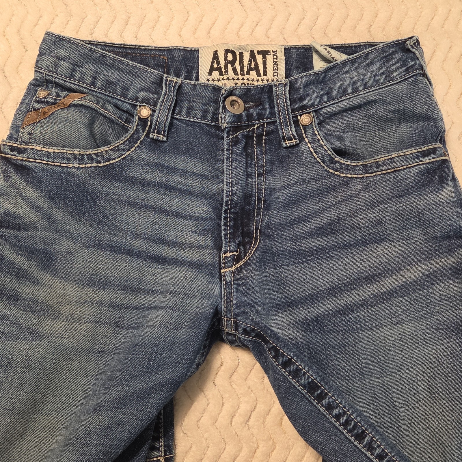 Ariat M4 Jeans Low Rise Boot Cut Men 30×32 Actual 30×30 Workwear Western Cowboy