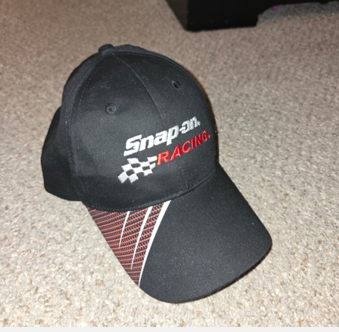 Snap-on Racing Motorsports Logo Baseball Cap Hat Black Red White One Size