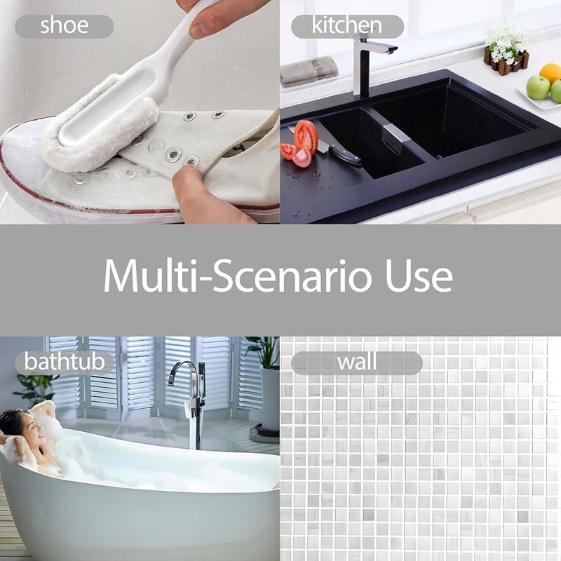 Long Handle Shoe Brush Soft Bristle Multi-Purpose Cleaning Tool Hangable New