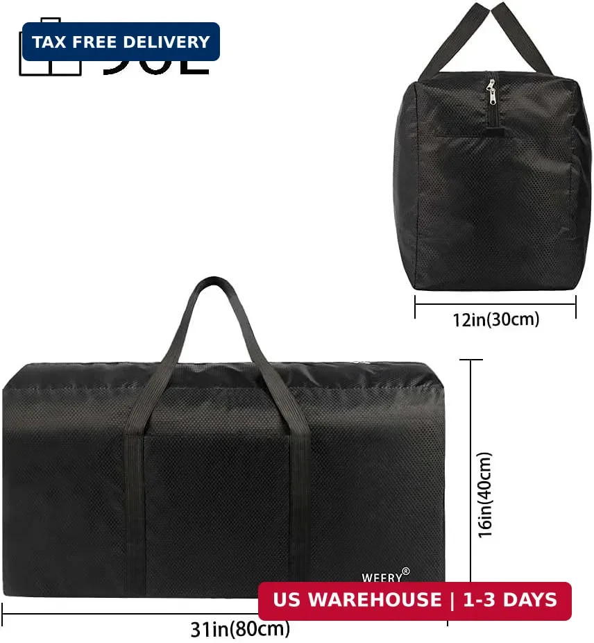 Extra Large Duffle Bag,96L Lightweight Travel Duffle Bag Foldable Waterproof NEW