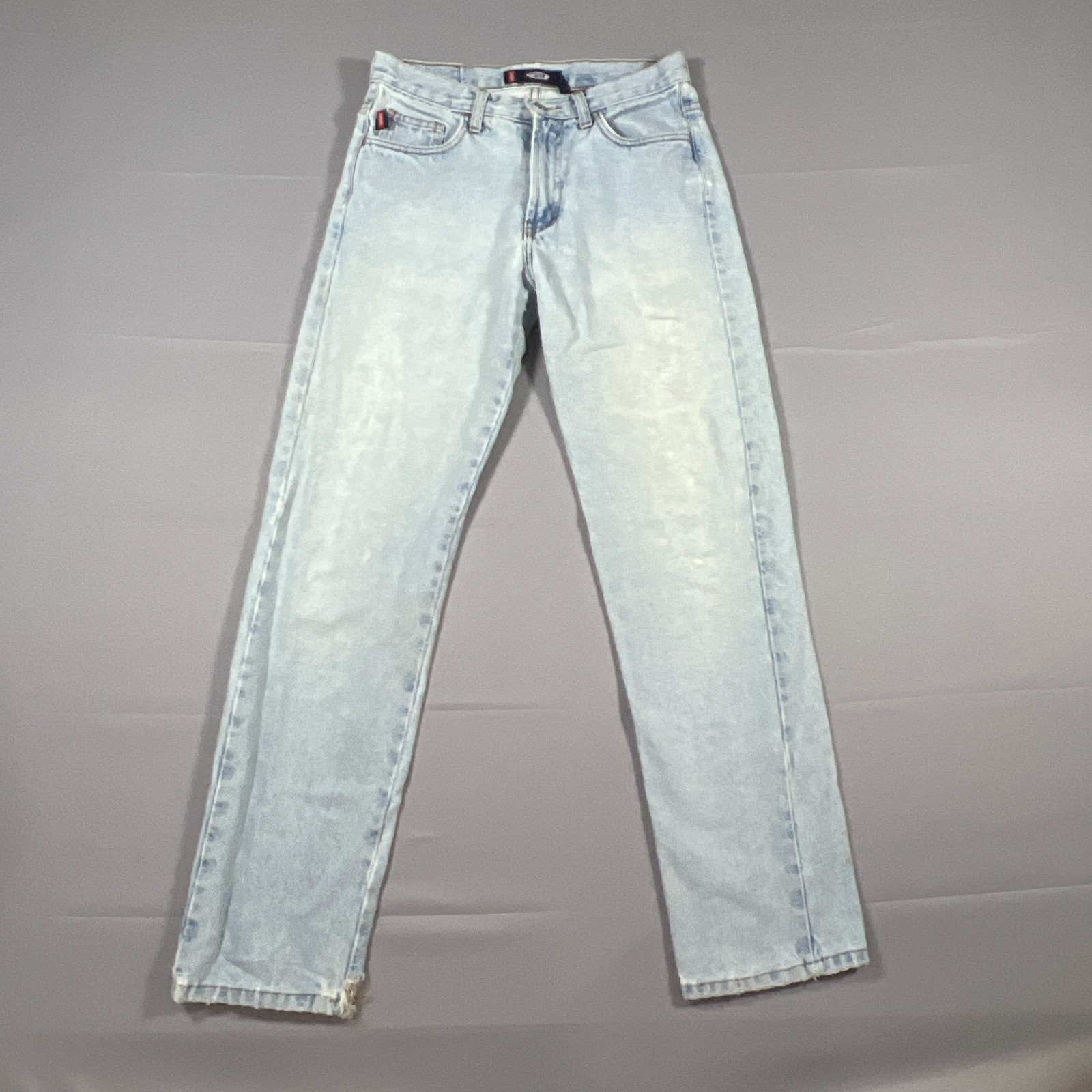 Bongo Straight Leg Jeans Womens 5 Blue Cotton Light Wash Street Wear Mid Rise