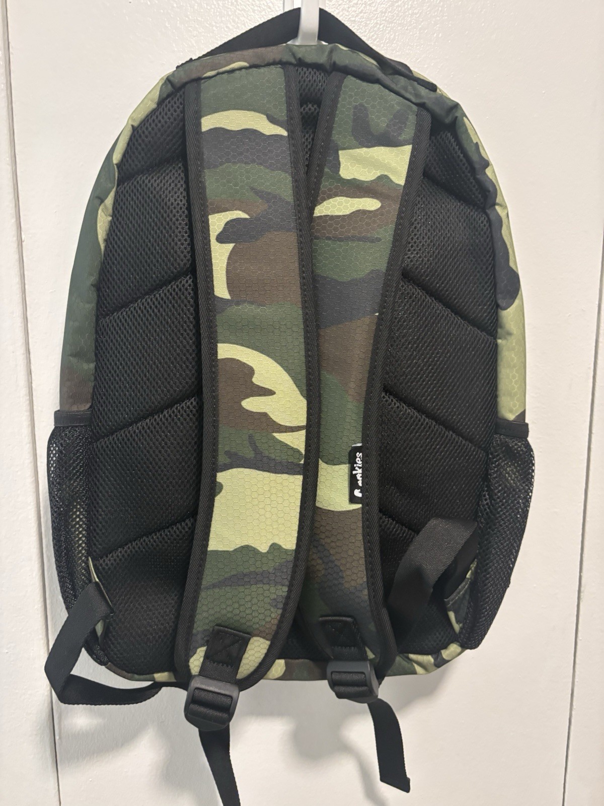 Cookies Smell Proof Camo Backpack Green/Black Zip Buckle Padded Pockets