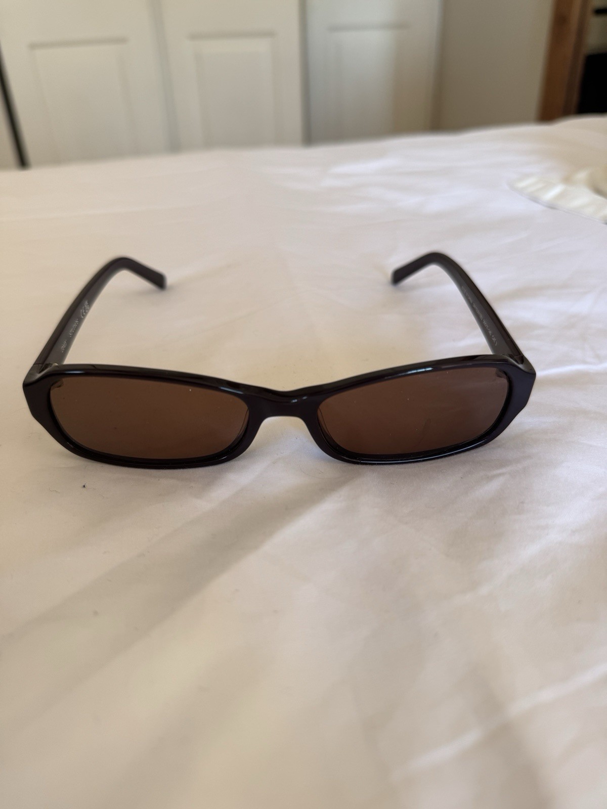 DMY STUDIOS DMY SUN100BU Women’s Rectangle Sunglasses Black/Brown Tinted