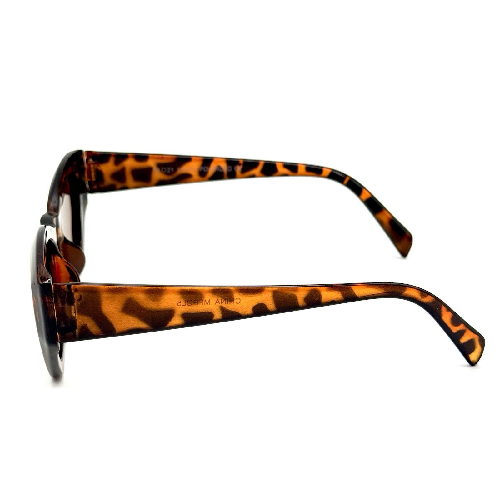 Geometric Sunglasses Polarized Brown Tortoise Shell Frame Fashion Modern Style