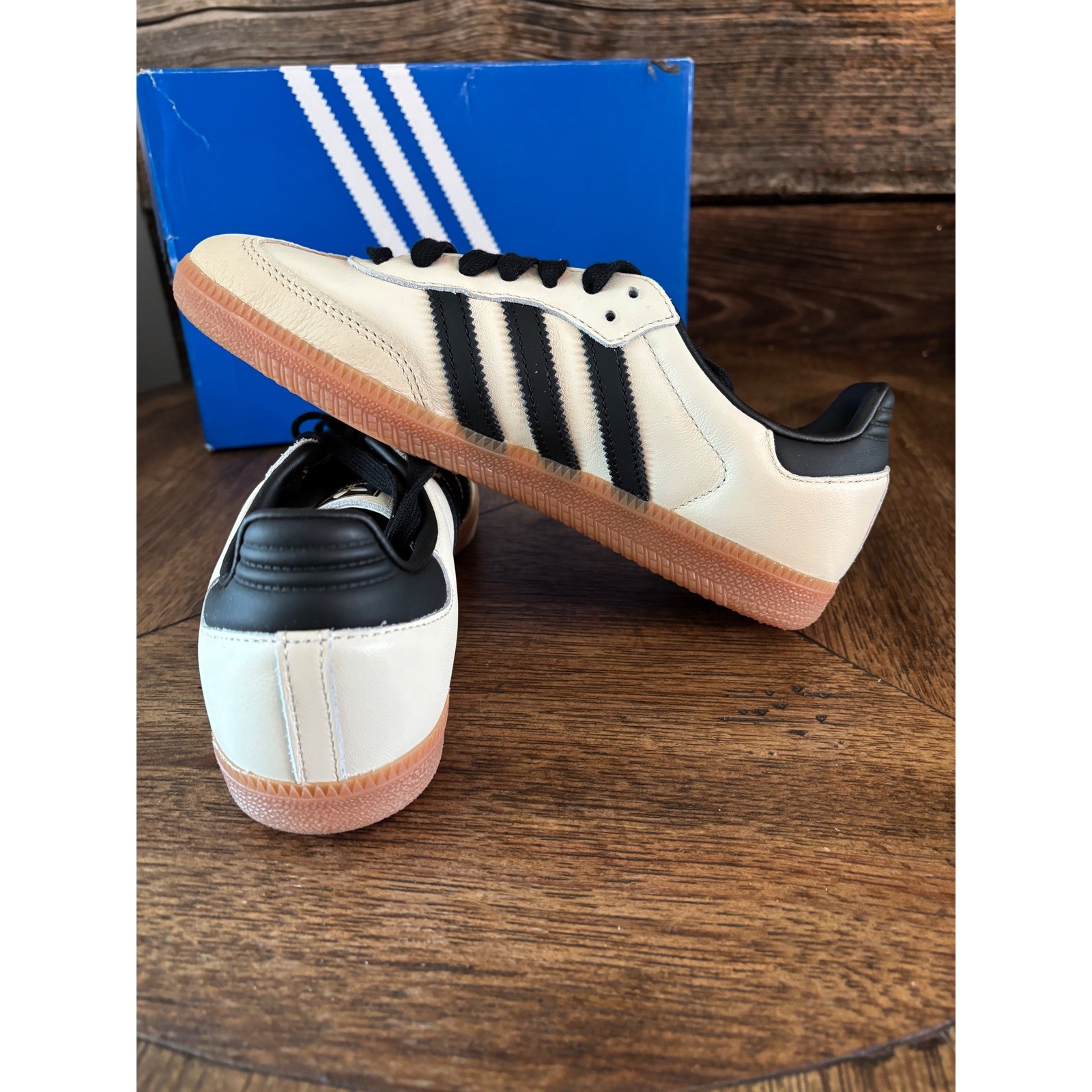 Adidas Samba OG W Wonder White Core Black Gum Sneakers ID0478 Womens 6.5