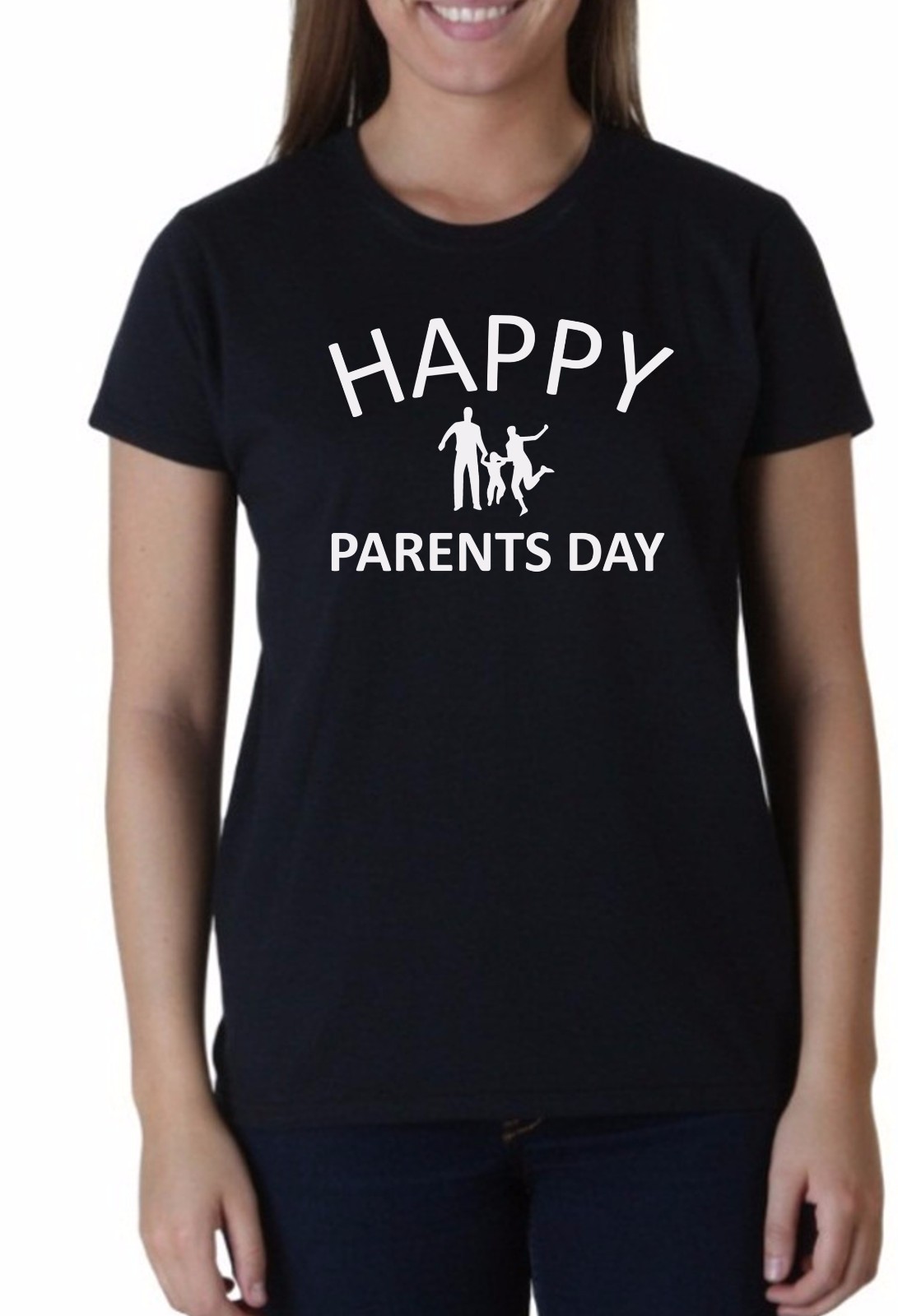 Ladies Happy Parents Day Shirt Gift Present For Mom Dad I Love My Parents Tee