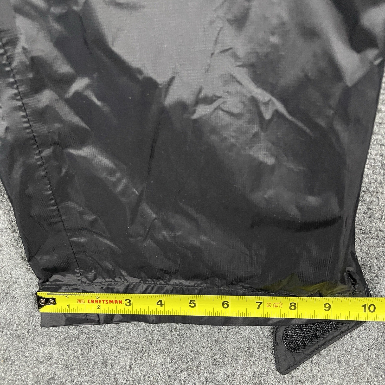 Helly Hansen Black Rain Pants 100% Polyamide Ankle Zip Strap Mens Size 2XL #1646