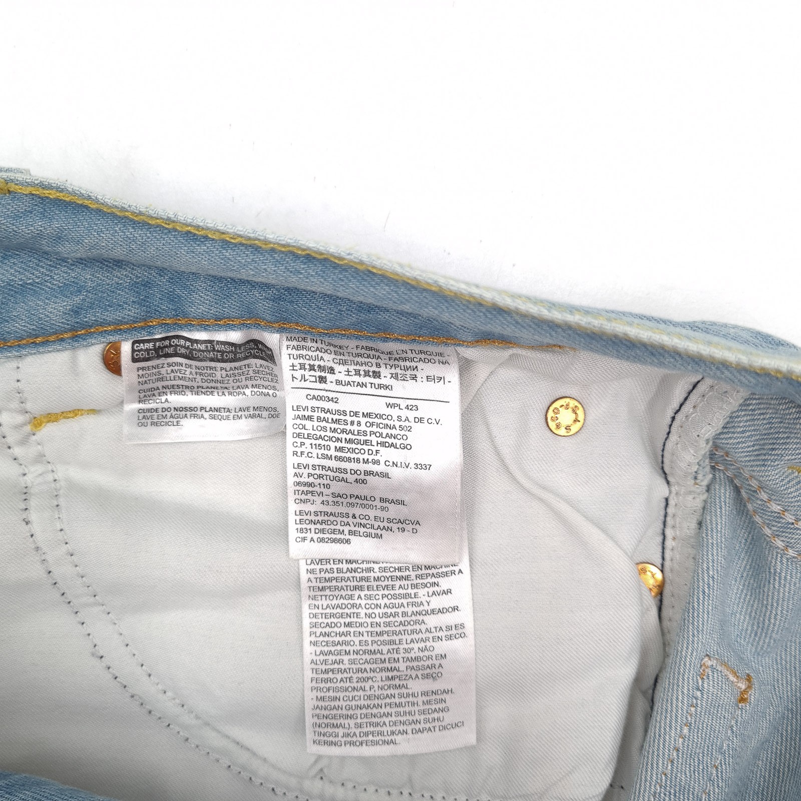 Vintage Levi’s Jeans 511 Men Slim Straight Fk8 Size W36 L34