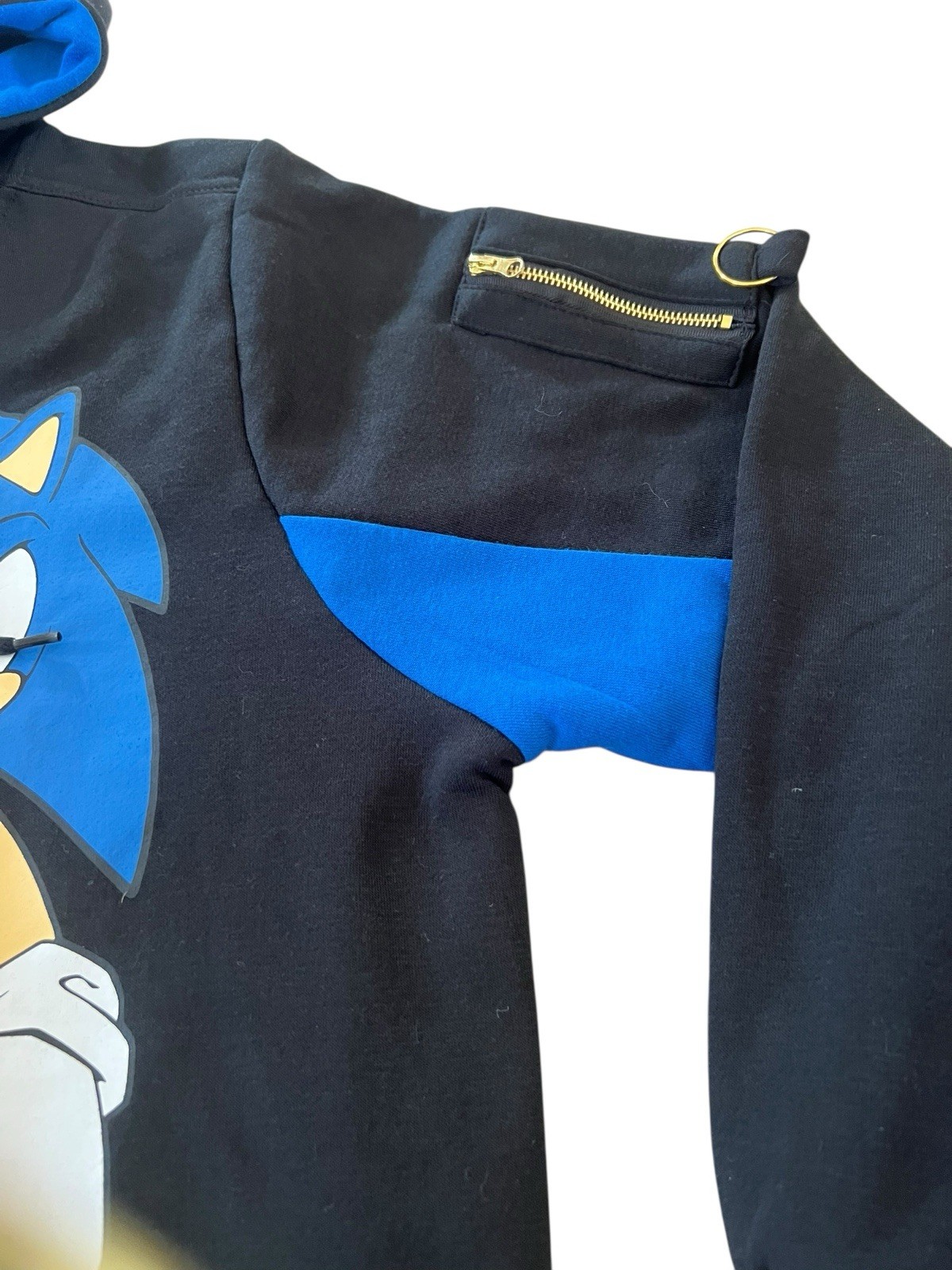 Official Sonic The Hedgehog 3 Shadow Zip Up Split Sega Game Hoodie Men’s Size L