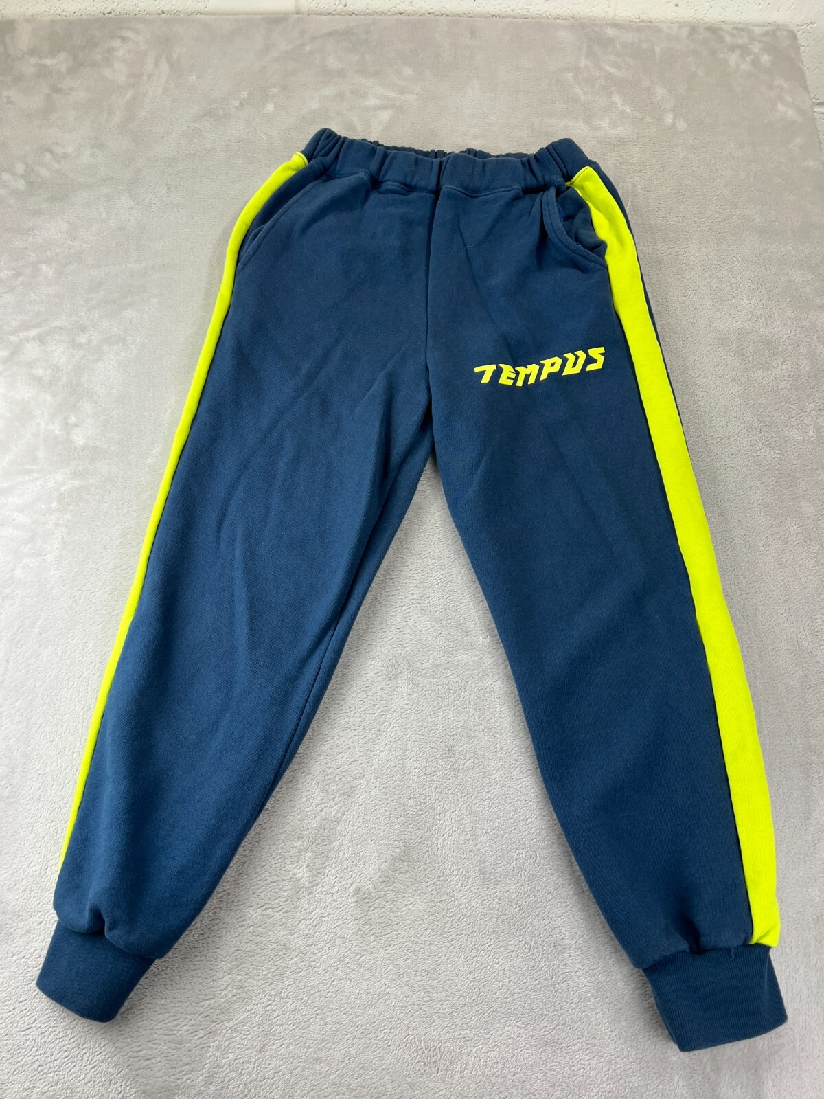 TEMPUS STUDIO Sweatsuit Jogger Set Size LARGE Blue Heavyweight Hoodie + Pant