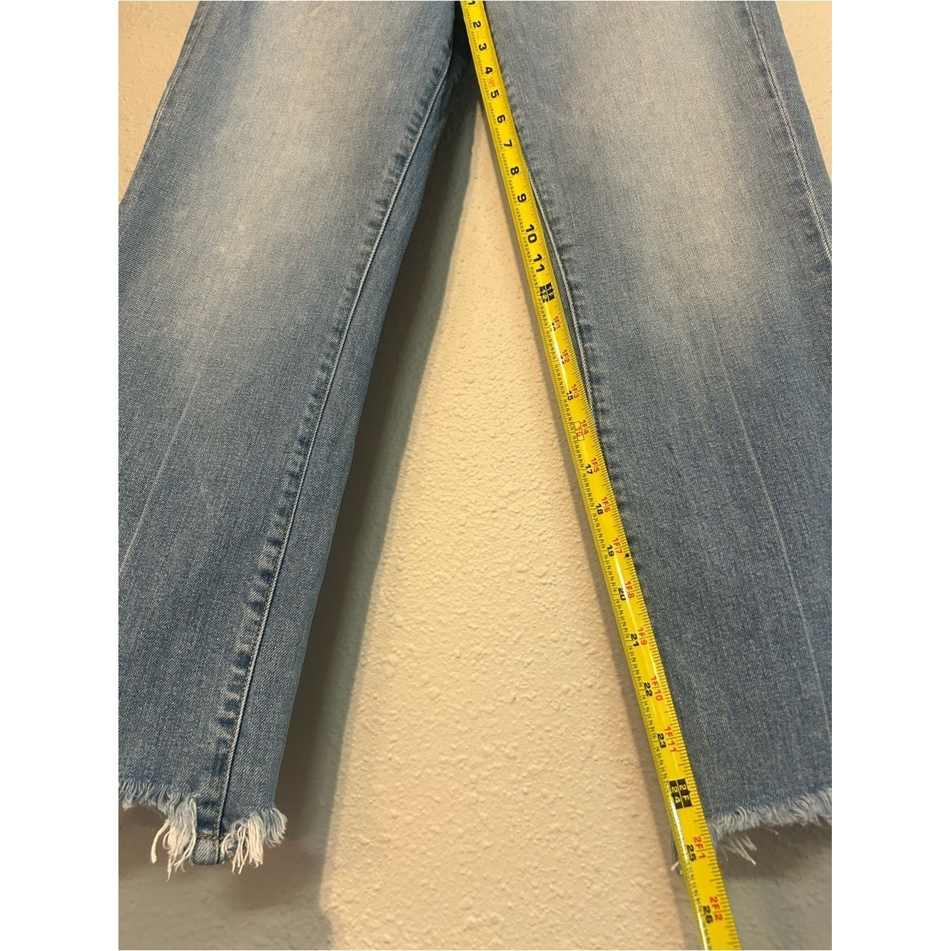 Joe’s Jeans Light Blue Wide Leg Raw Hem Jeans