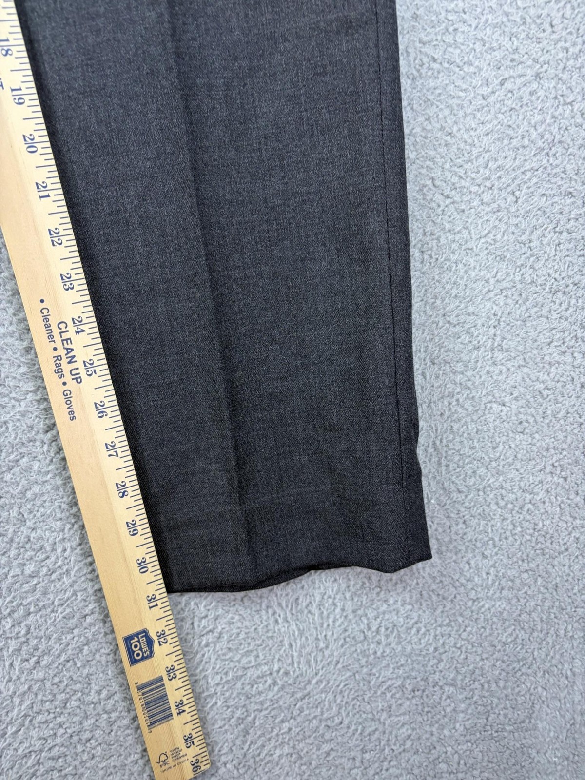 J.Crew Bowery Dress Pants Mens 36×32 Gray Classic Fit Wool Lined Business Office