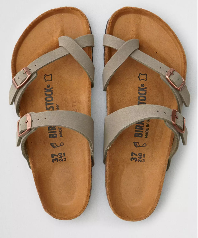 Birkenstock Mayari Stone Birko-Flor Women’s Toe Loop Sandals Regular EU 37-41