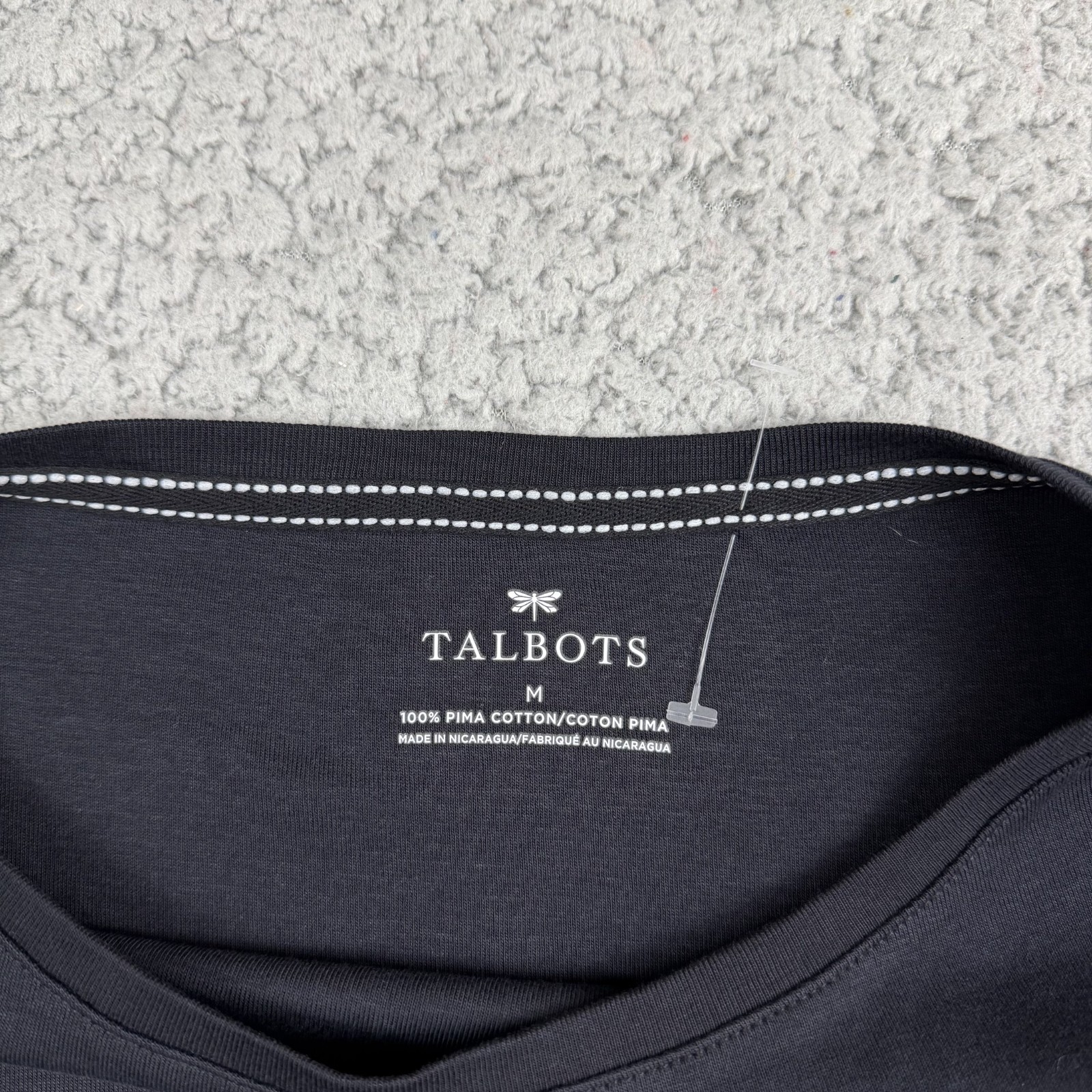 Talbots Women’s Size M Everyday Black Shirt The Talbots Tee