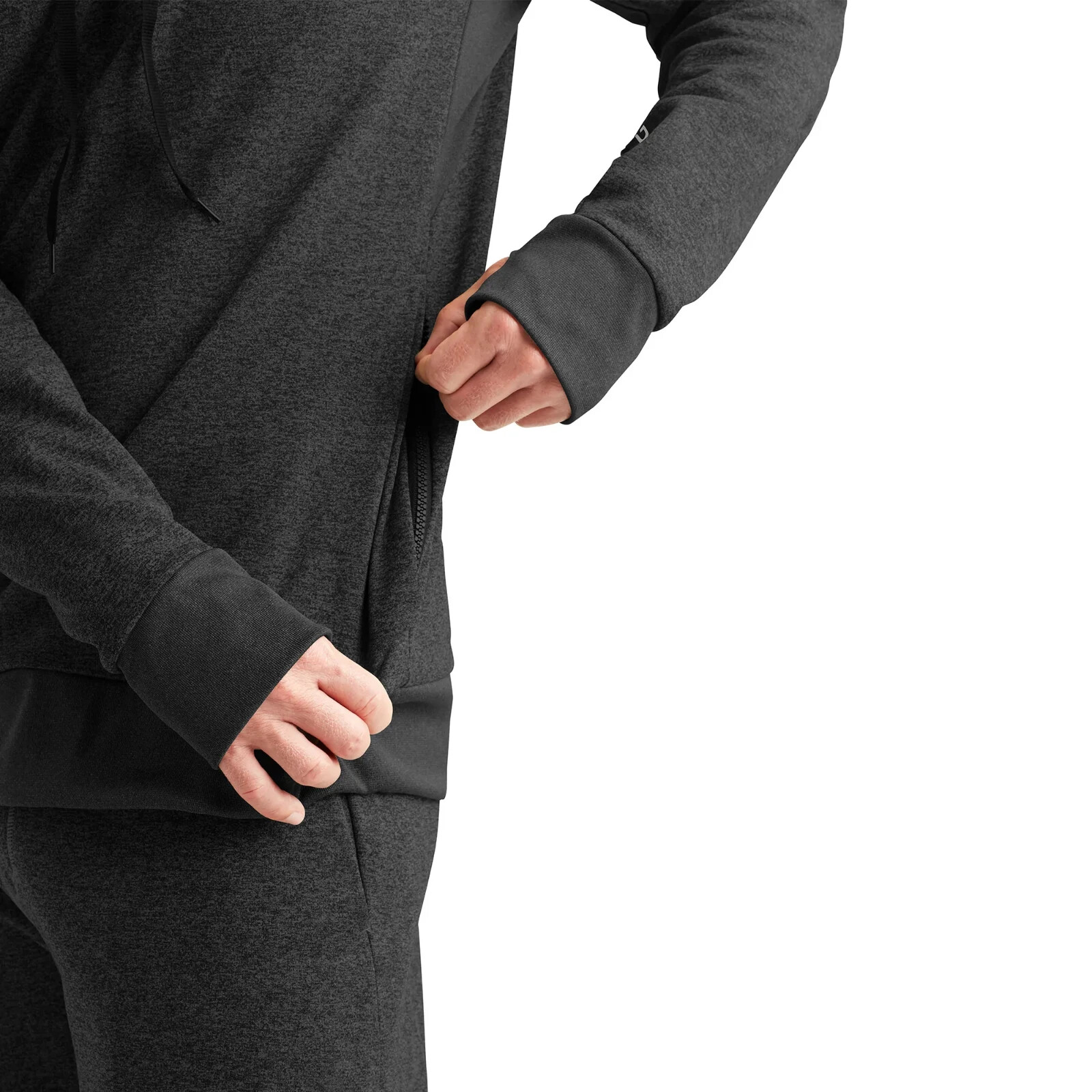 NWT MENS DAKINE LIBERATOR LIGHTWEIGHT PULLOVER HOODIE $100 L Black Heather
