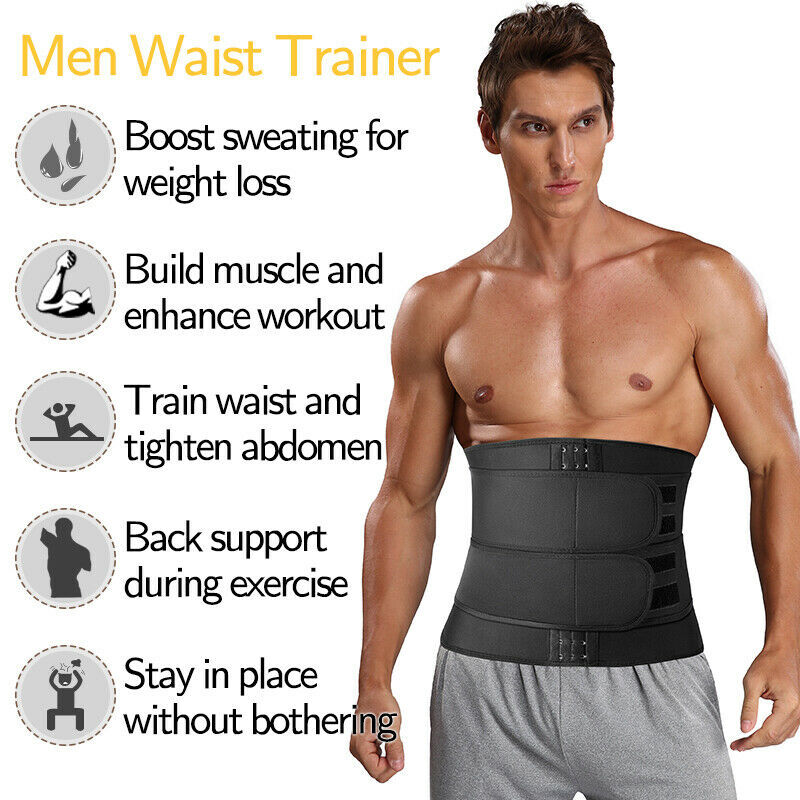 Abdominal Binder, Hot Abs Brace Exercise Belt Work Out Hernia Support Belt Band