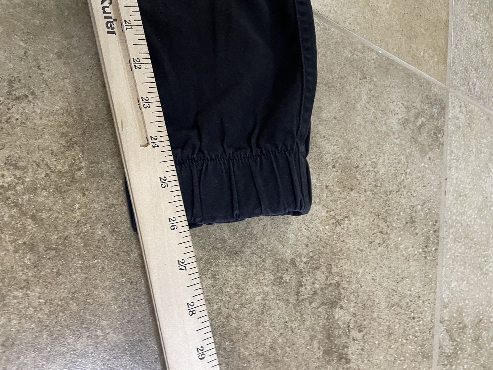 WeSC Mens Sz S Slim Fit Utility Joggers Black Pants Pockets