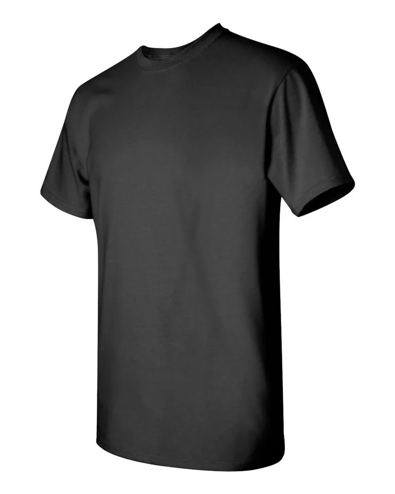 Gildan L (10-pack) Black Solid Heavy Cotton Short Sleeve Blank T-Shirt L