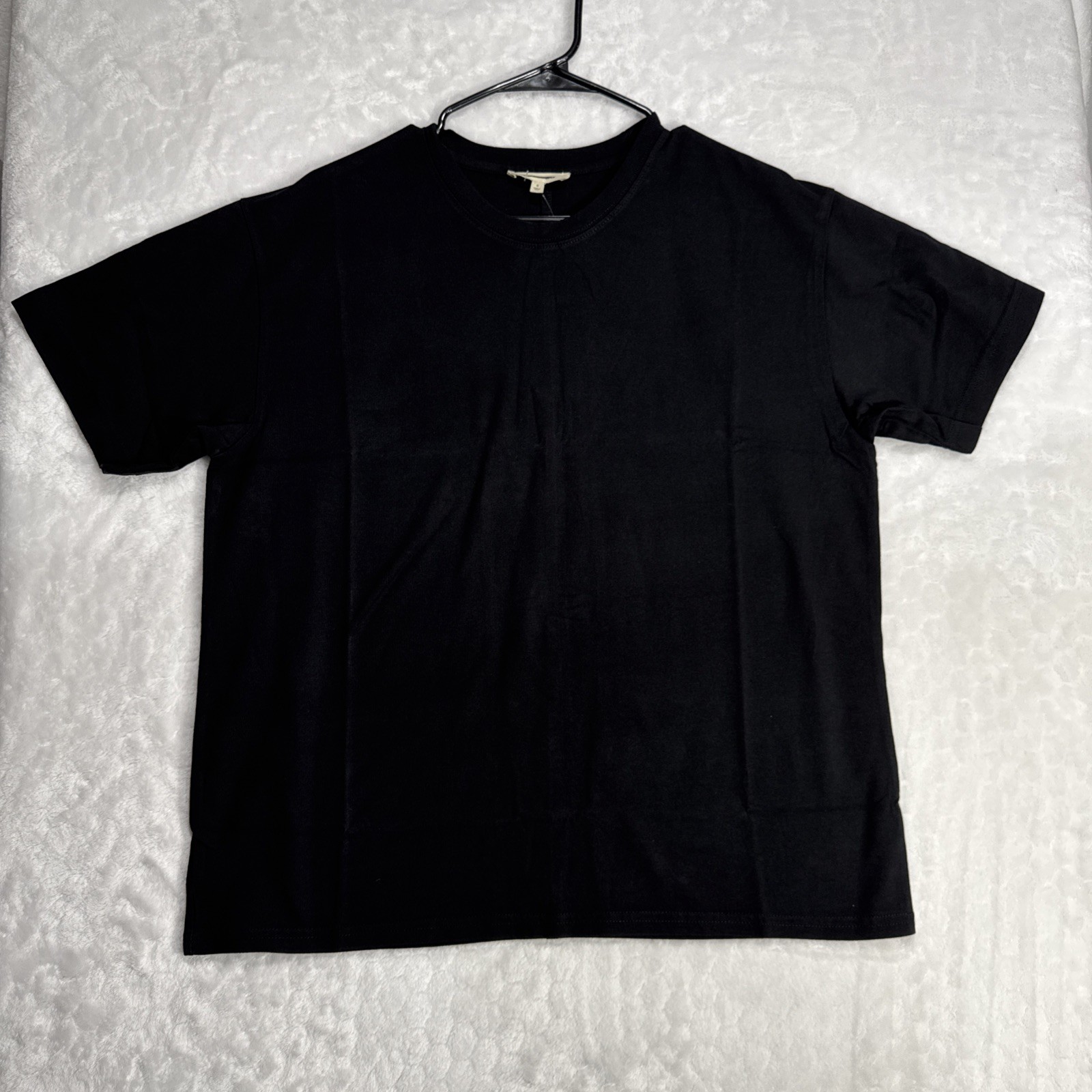 Madewell Black Cotton Relaxed Oversize Tee Size S Short Sleeve Minimalist Basic
