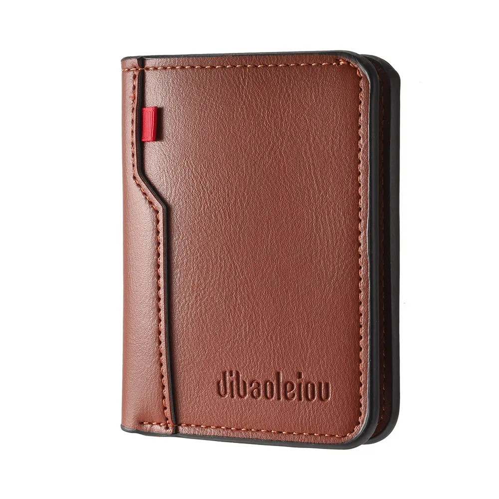 Men’s Soft PU Leather Mini Wallet Slim Credit Card Holder Compact Design
