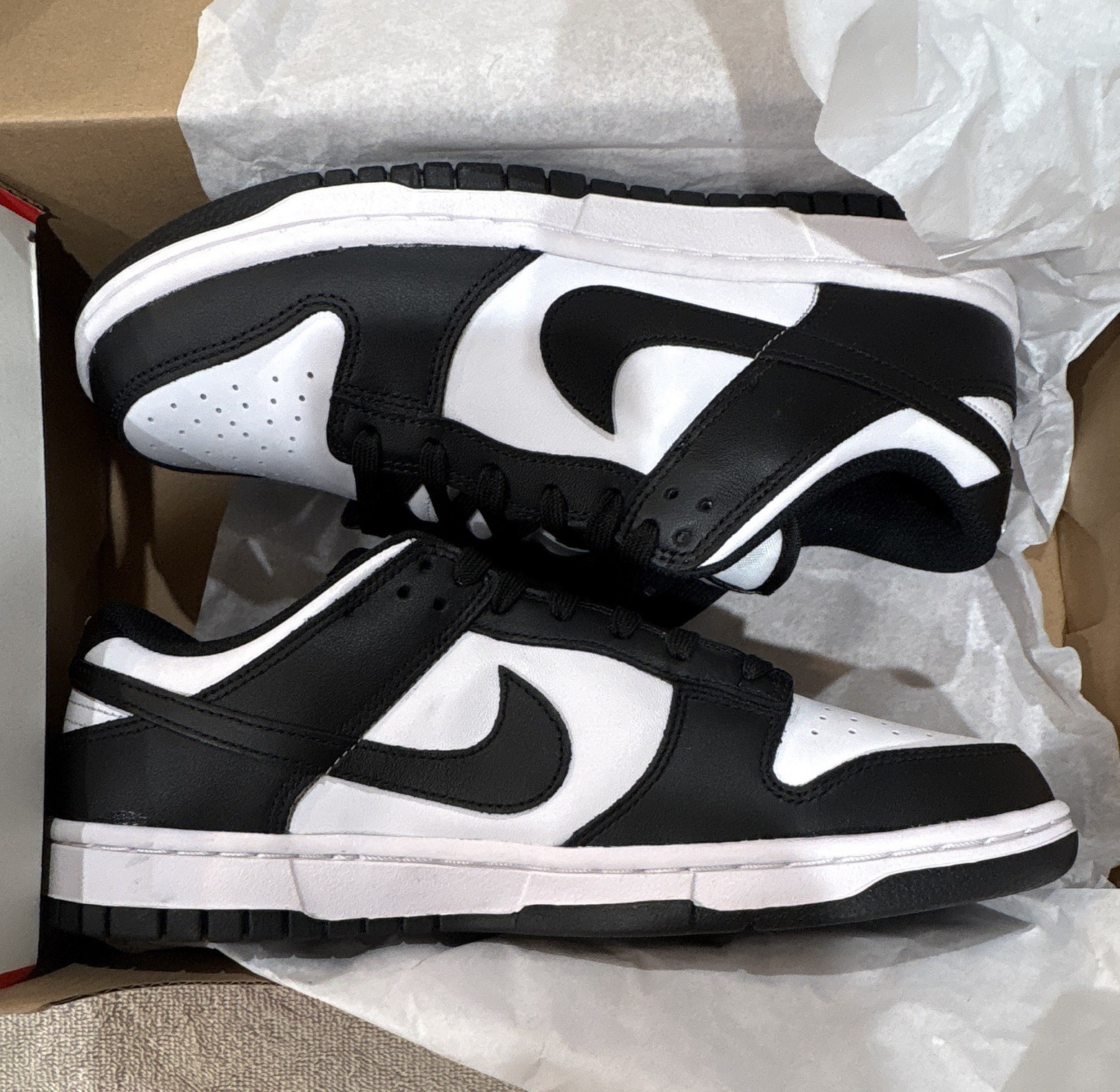 Nike Dunk Low Panda Black/White womens size 9 Low Top Sneakers New w/ Box