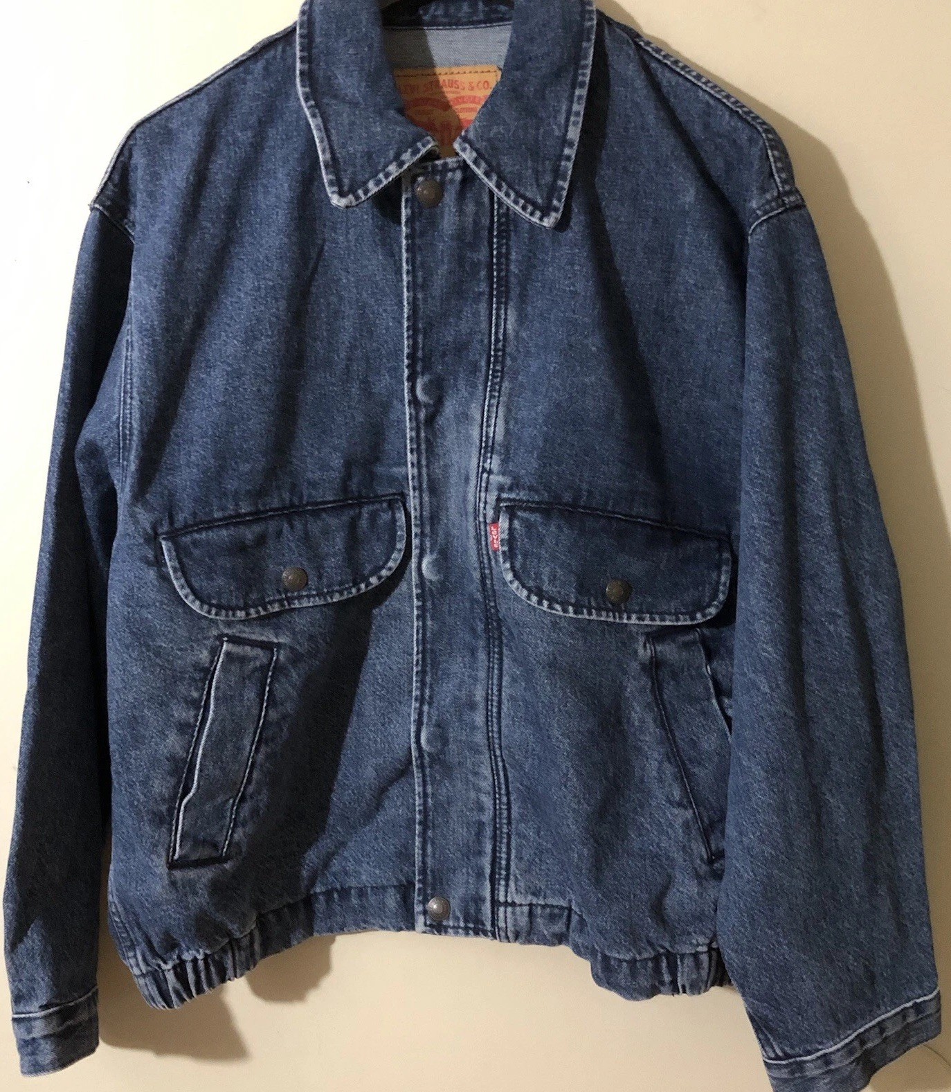 Levi’s Men’s Denim Bomber Jean Jacket Blue Sz S New * USA Customers Only