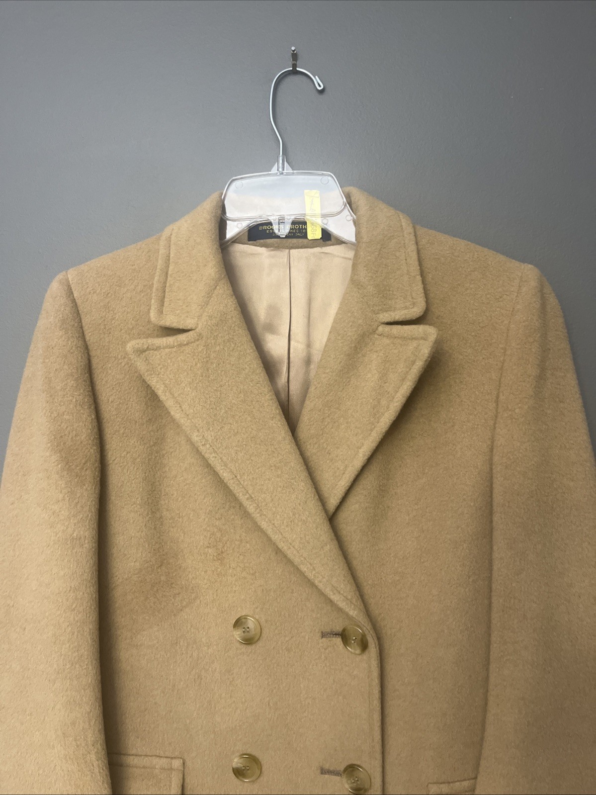 VINTAGE BROOKS BROTHERS MEN’S CAMELS HAIR DOUBLE BREASTED COAT