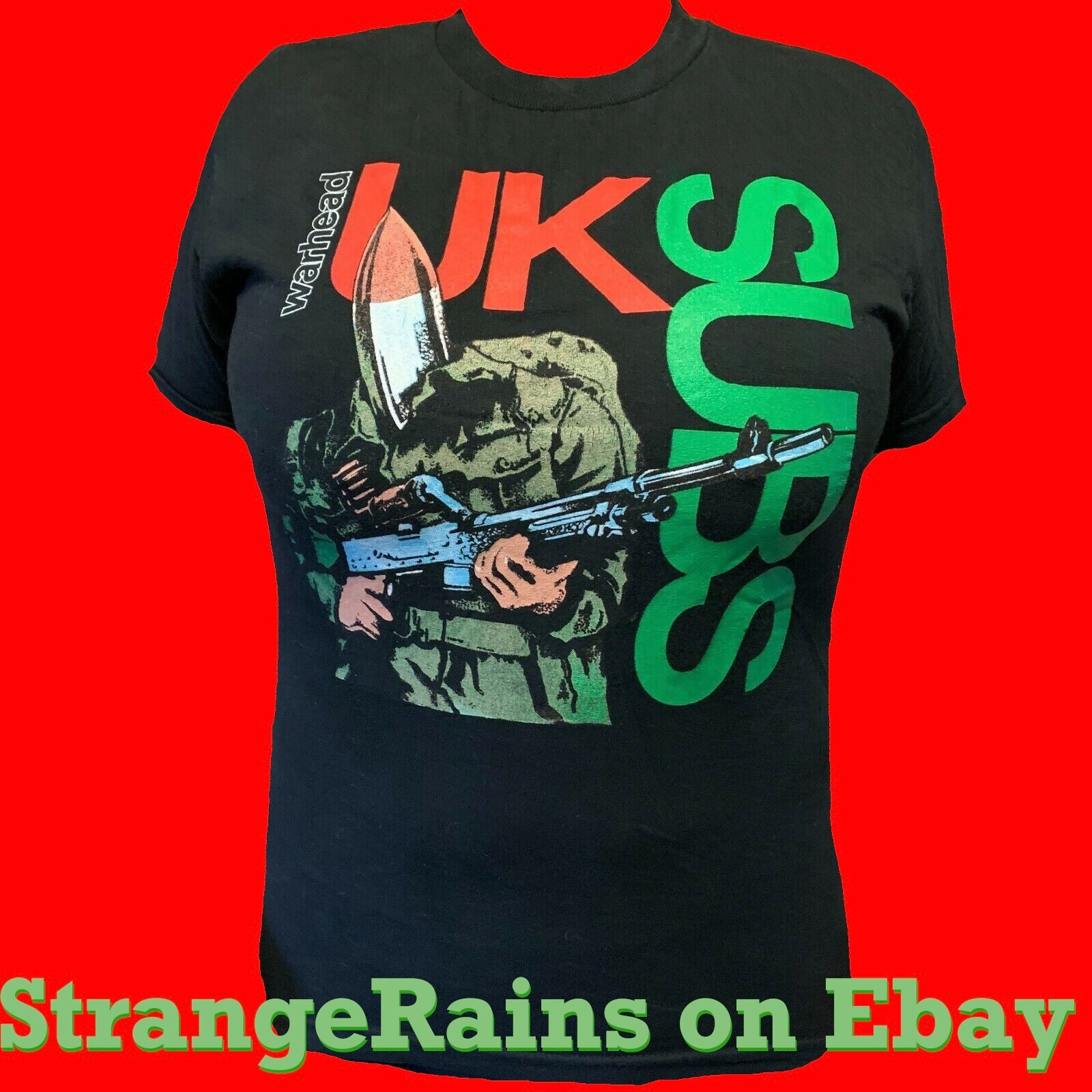 UK SUBS Warhead Band Shirt Unisex Sz. Small British Punk Charlie Harper