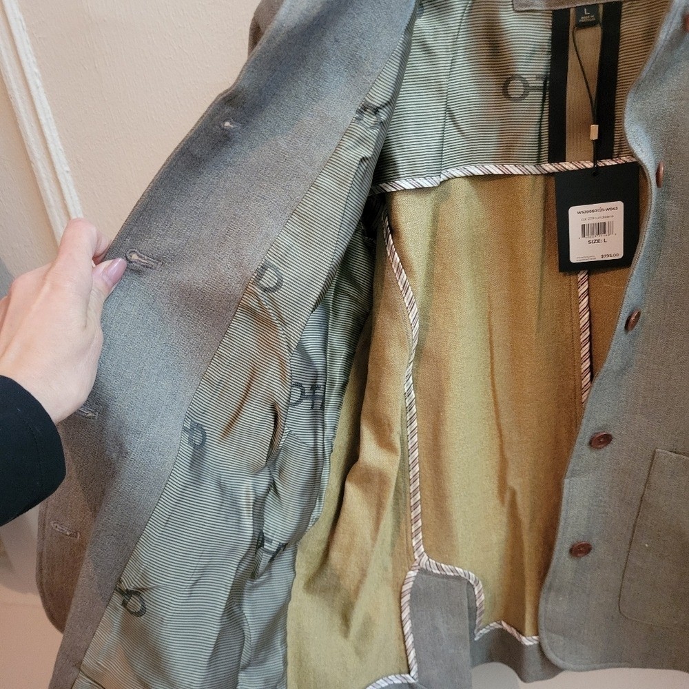 John Varvatos OTD Blazer with Structured Fit NWT Minimalist Career Corporate