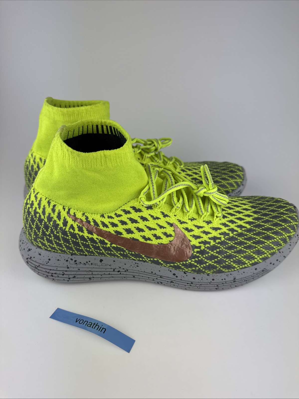 Nike LunarEpic Flyknit Shield Men’s Volt/Gray Sneaker 849664-700