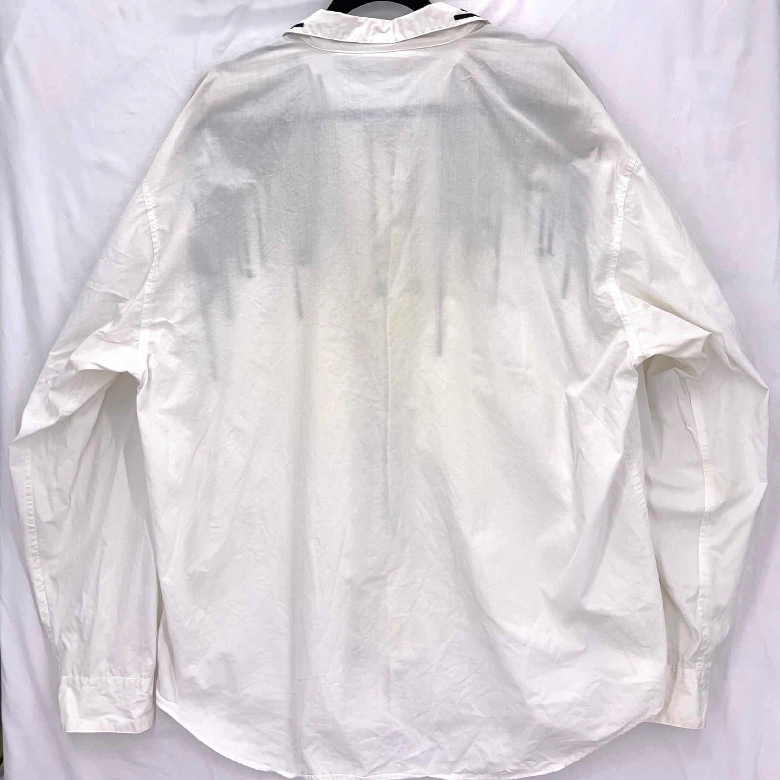 Austin Kane White Button Down Shirt XL Geometric Embroidered