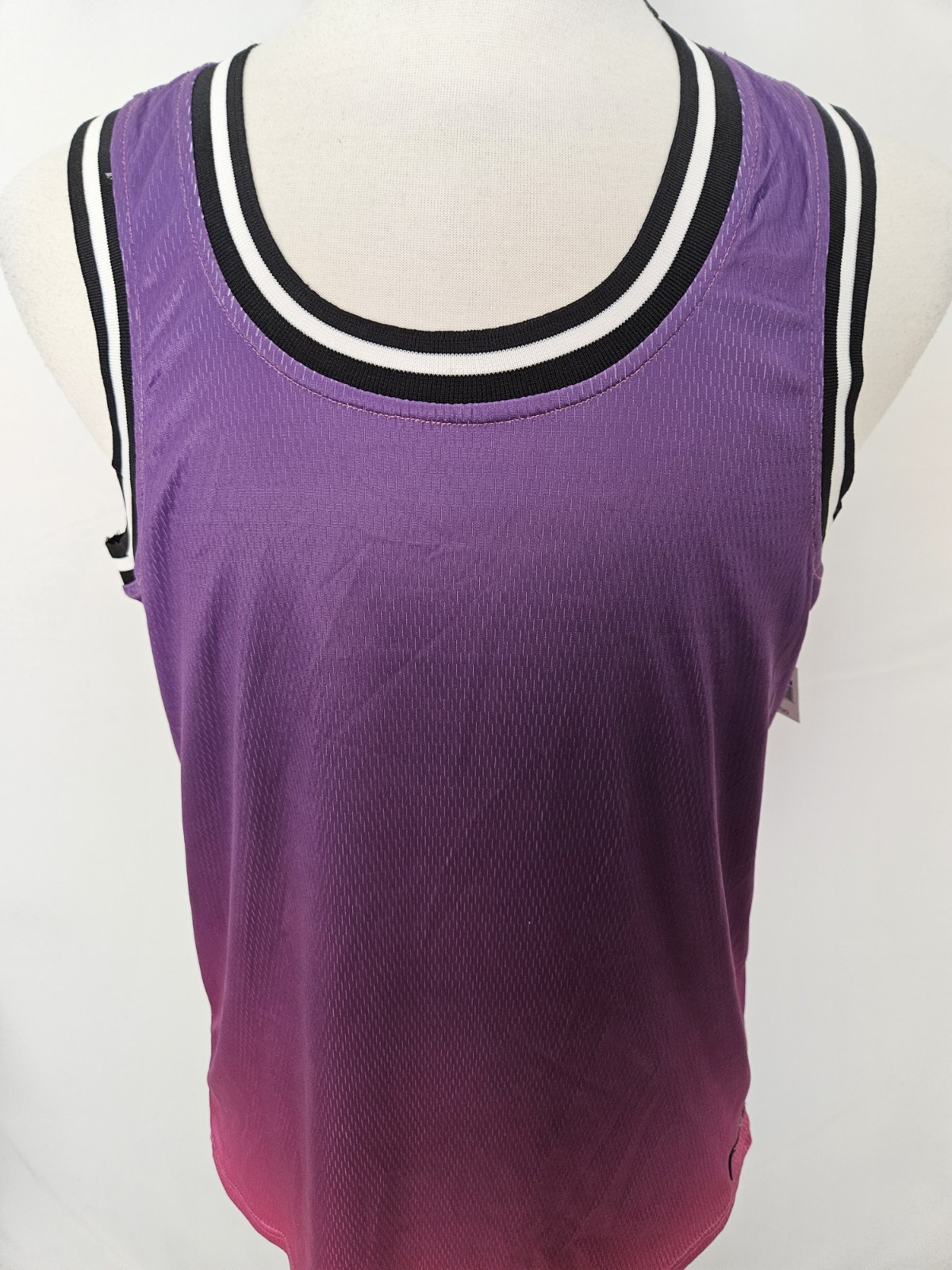 WESC Basketball Tank Gradient Pink Glo Purple To Pink Ombre Men’s Large NWT