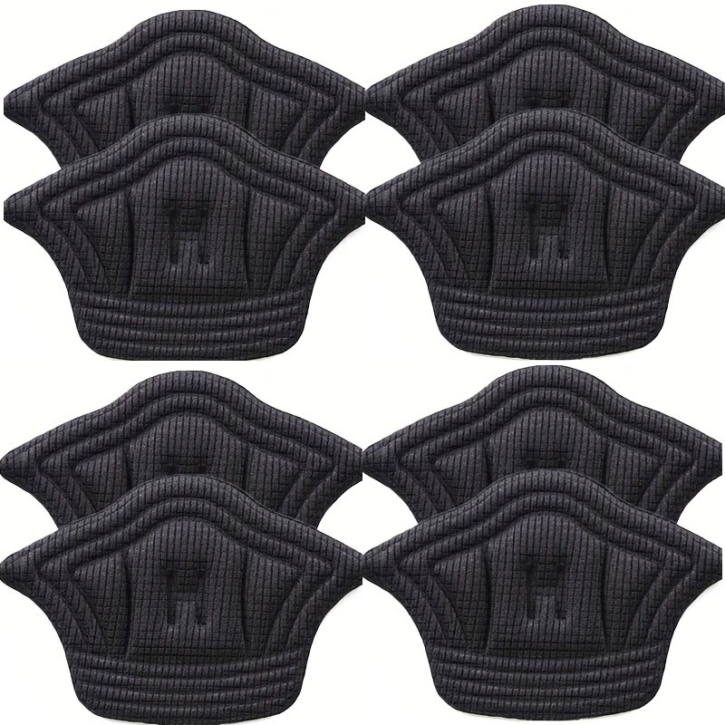 8× Back of Heel Cushion Inserts, Mesh Self-Adhesive Grips Pads Reusable Adhesive