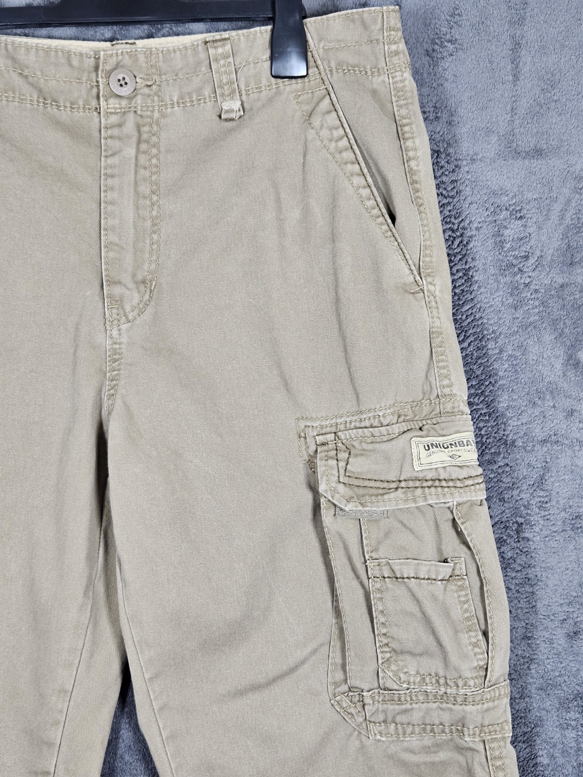 Unionbay Cargo Trousers Khaki/Brown Men’s Size W34 L34 Relaxed Workwear