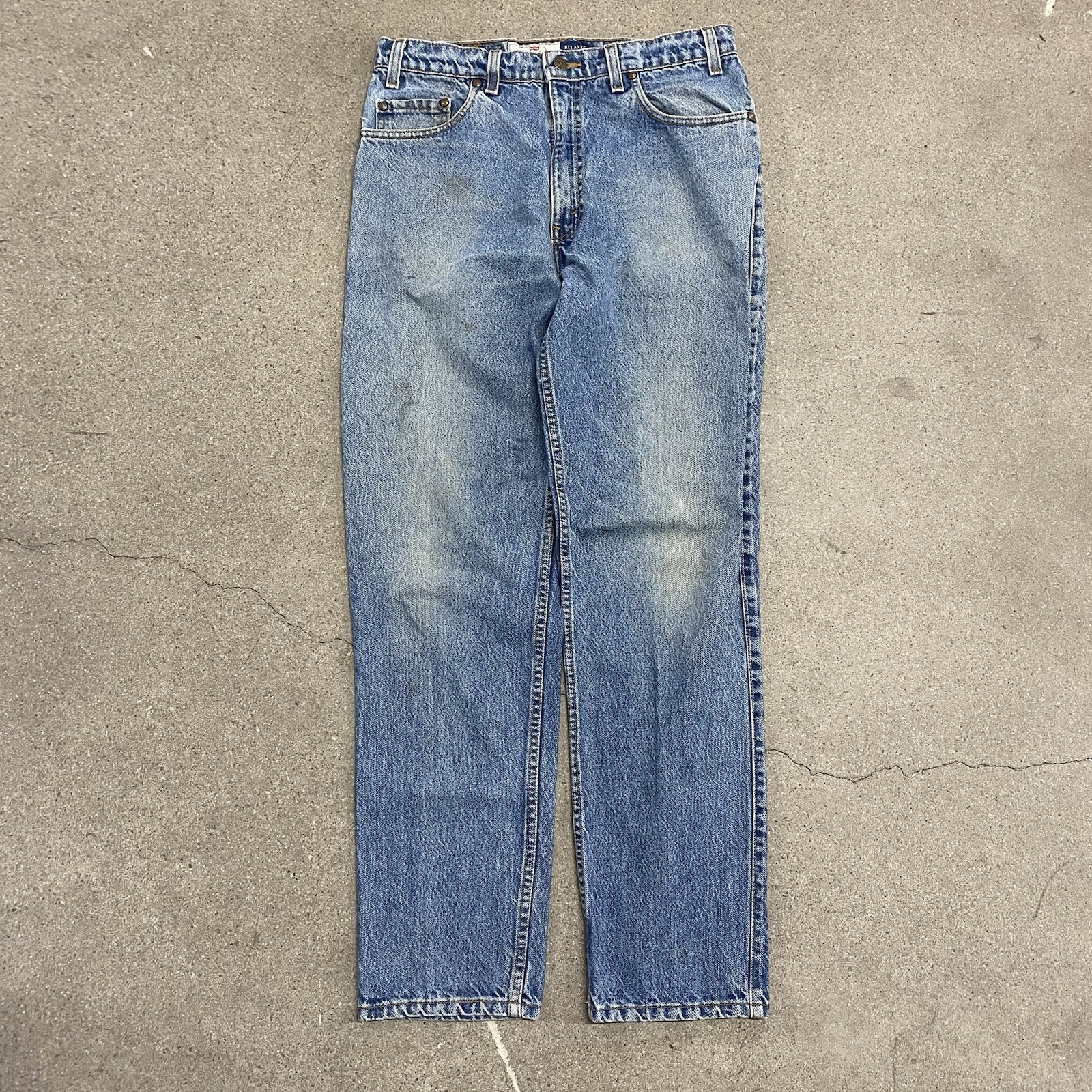 Vtg Levi’s 540 Jeans Relaxed Fit Mens Actual 32×31.5 Blue Medium Wash USA Made