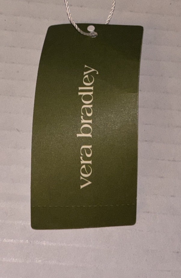 VERA BRADLEY SMALL HATHAWAY TOTE Purse Bag Star Patchwork Mistletoe Birds