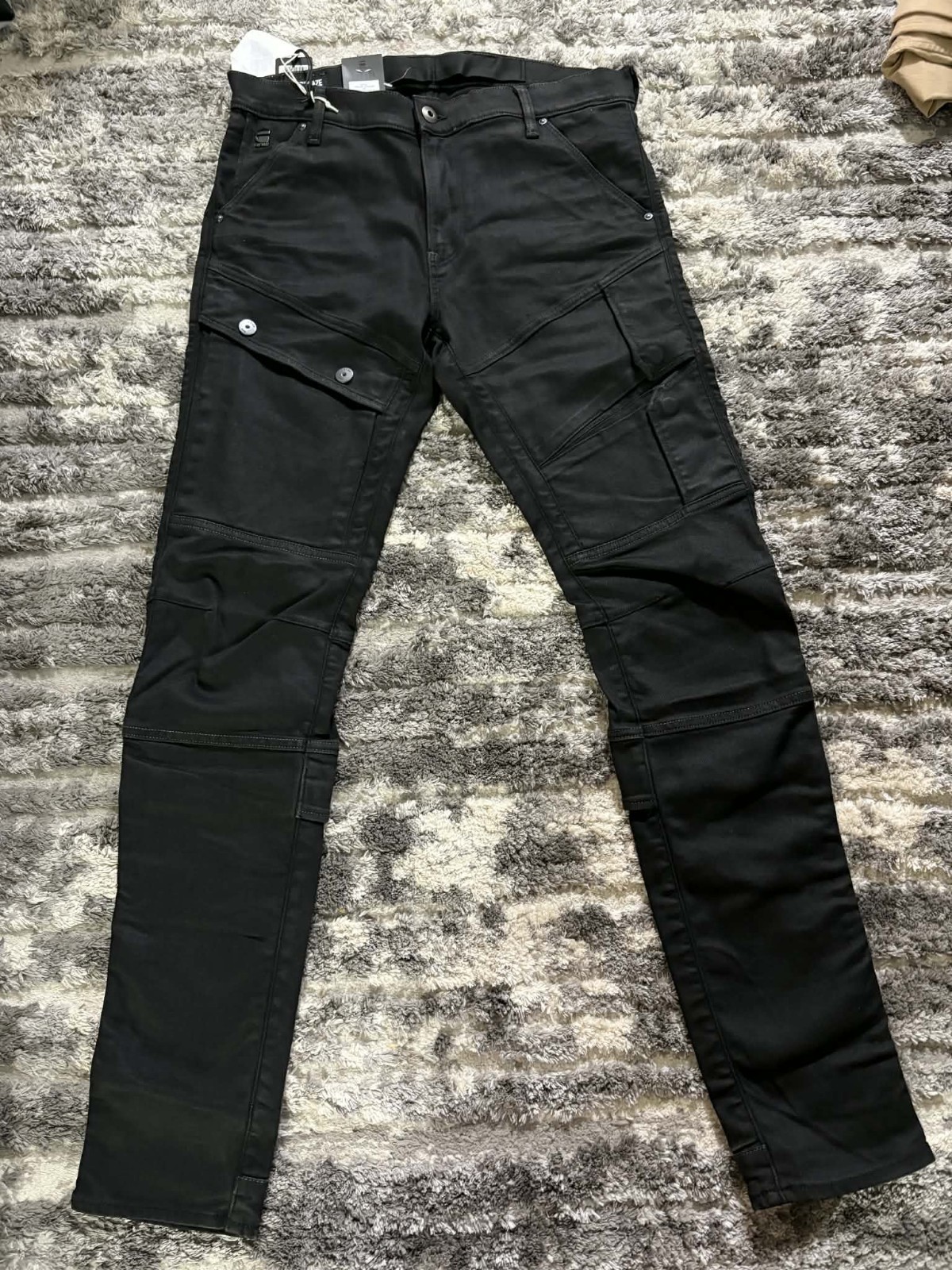 G-Star Raw Airblaze 3D Skinny Black Jeans Mens 32 x 34 Durable Stretch Denim NEW