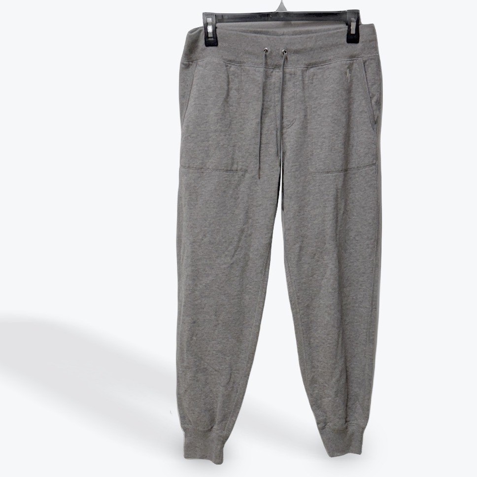 Polo Ralph Lauren Gray Jogger Sweatpants Embroidered Pony Logo Size M