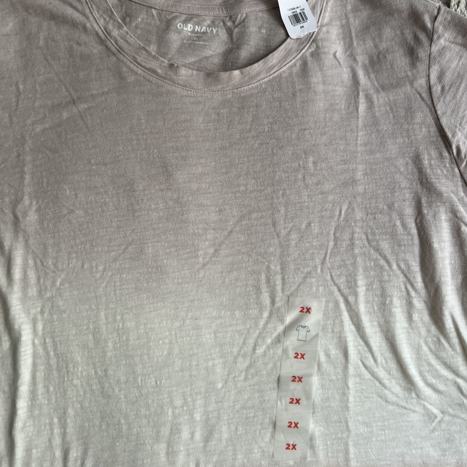 Old Navy EveryWear Slub Knit Ombre Tee Women’s 2X NWT Gray Cool Ombre