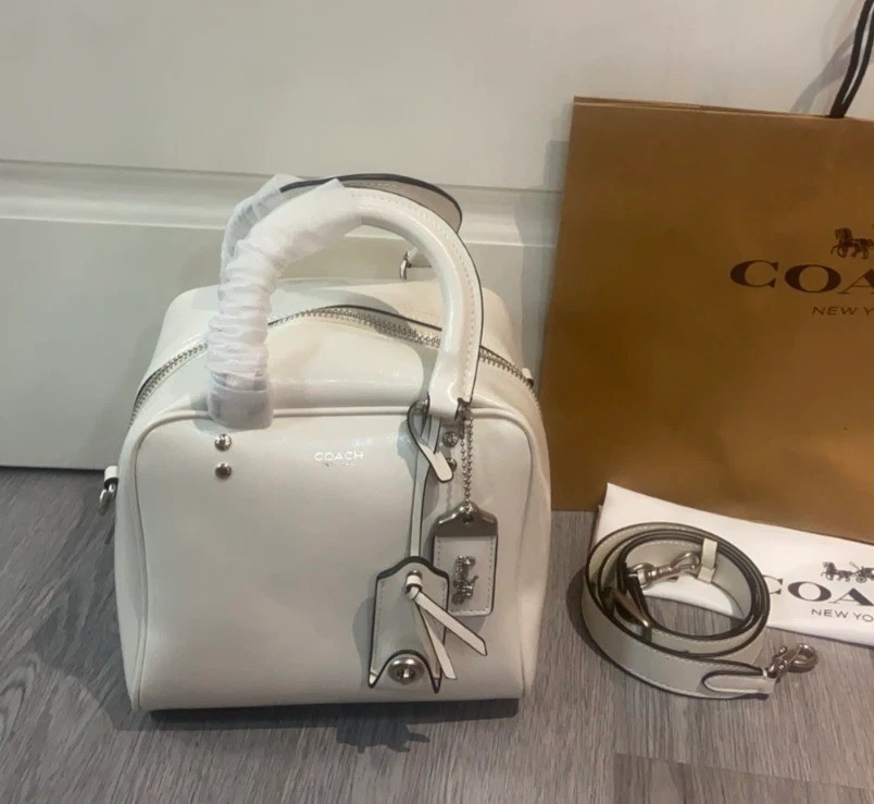 COACH Cube Rogue Bag 20 Shoulder Bag Chalk CBH04 Outlet NEW leather