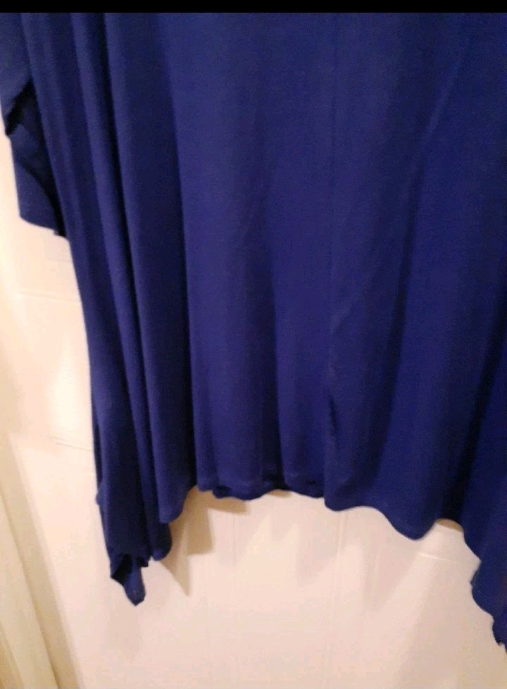 Antthony 1X Blue 3/4 Sleeve Top